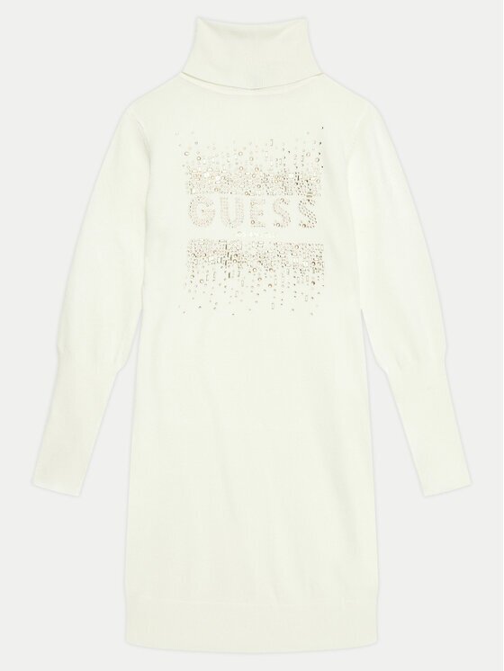 GUESS Rochie tricotată J4BK13 Z2NQ2 Écru Comfort Fit
