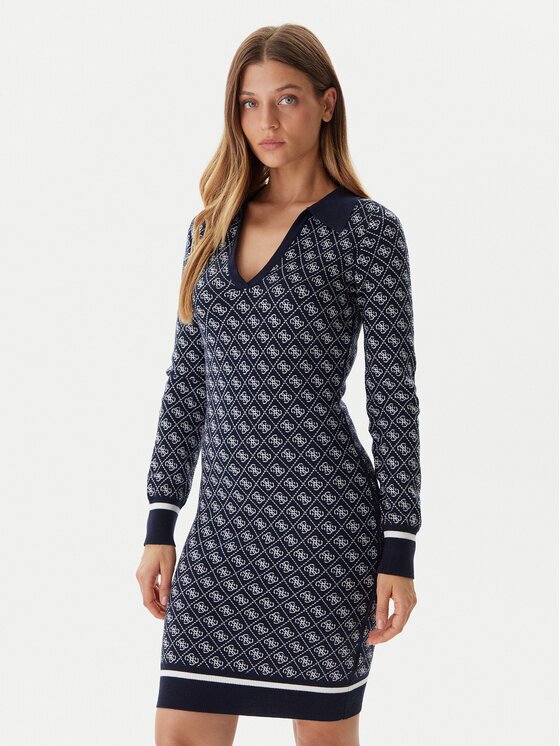 GUESS Rochie tricotată W5BK25 Z3JD2 Slim Fit