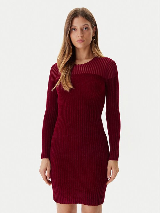 GUESS Rochie tricotată W5BK63 Z0890 Slim Fit