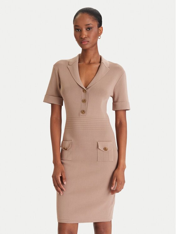 GUESS Rochie tricotată W5YK29 Z0130 Slim Fit