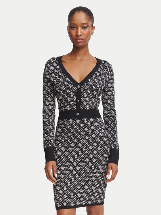 GUESS Rochie tricotată W6BK23 Z1422 Slim Fit