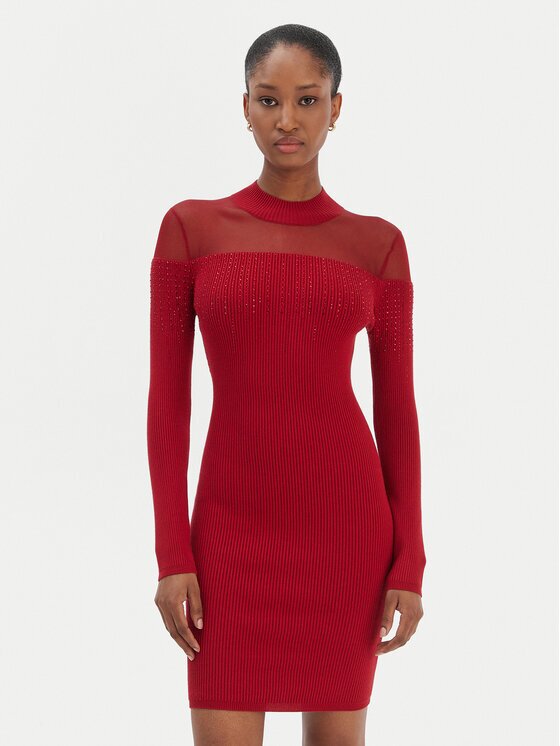 GUESS Rochie tricotată W6RK98 Z2YJ2 Slim Fit