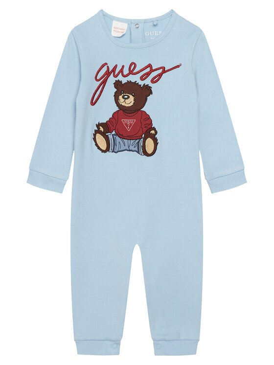 GUESS Romper H6RW01 KA6W4 Albastru celest
