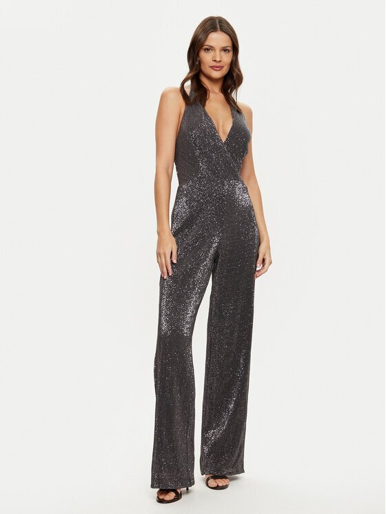 GUESS Salopetă W5RD77 KCNB0 Slim Fit