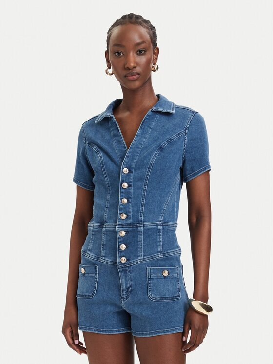 GUESS Salopetă W6GKA8 D1103 Regular Fit