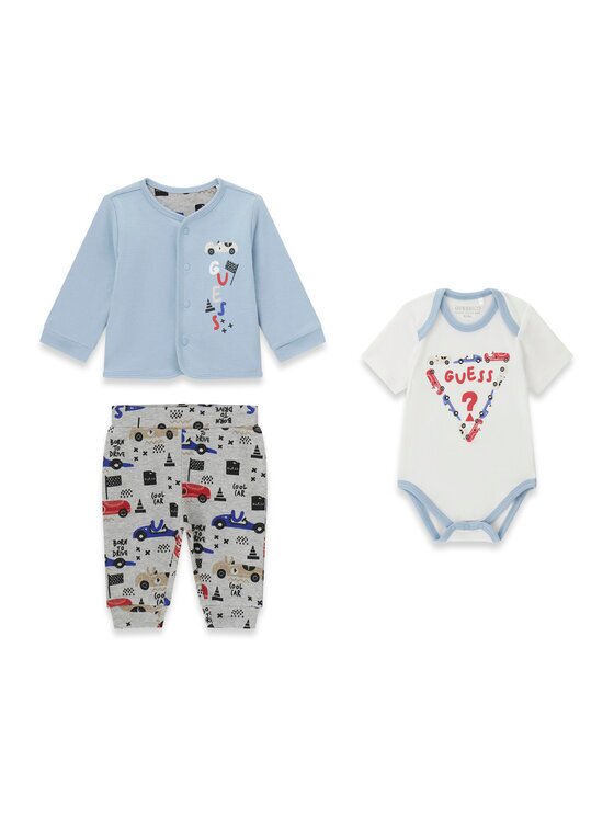GUESS Set bluză body și pantaloni de trening P6RG02 KA6W1 Regular Fit