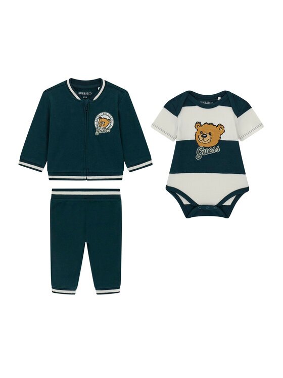GUESS Set bluză body și pantaloni de trening P6YG09 K4071 Regular Fit