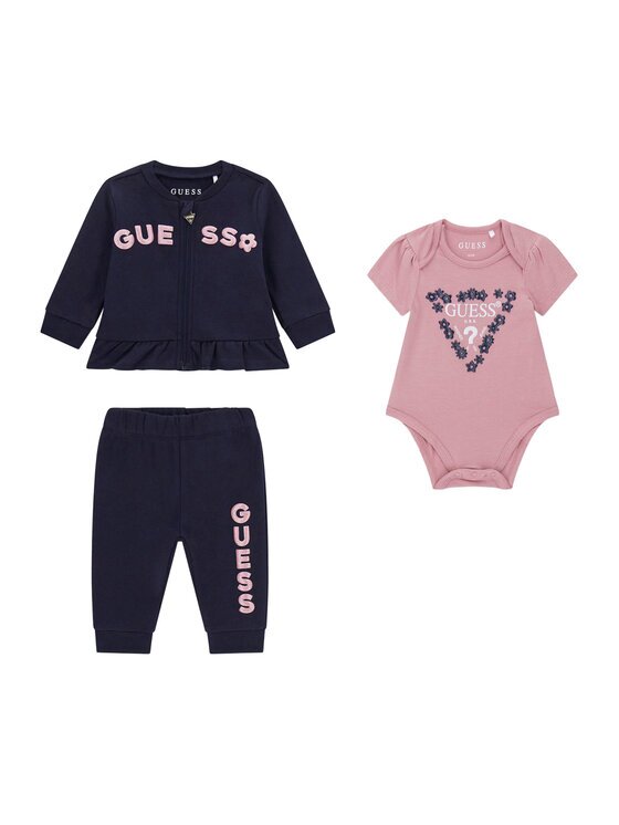 GUESS Set bluză body și pantaloni de trening S6YG10 K3951 Regular Fit