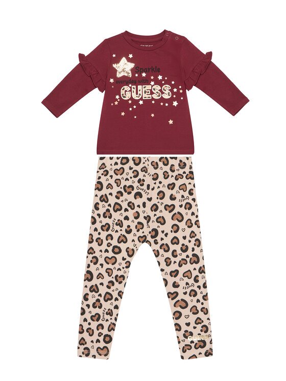 GUESS Set bluză și leggings A5BG02 J1314 Regular Fit