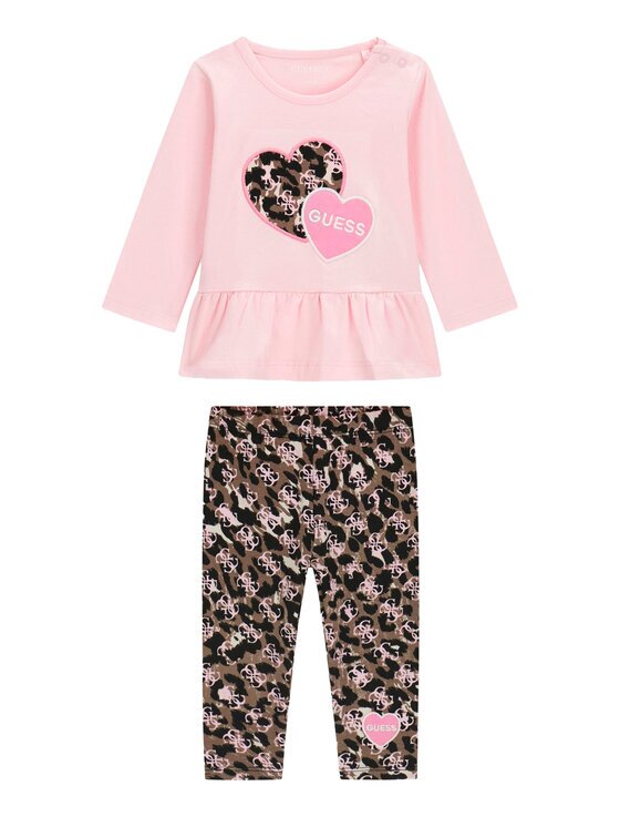 GUESS Set bluză și leggings A6YG02 K3896 Regular Fit
