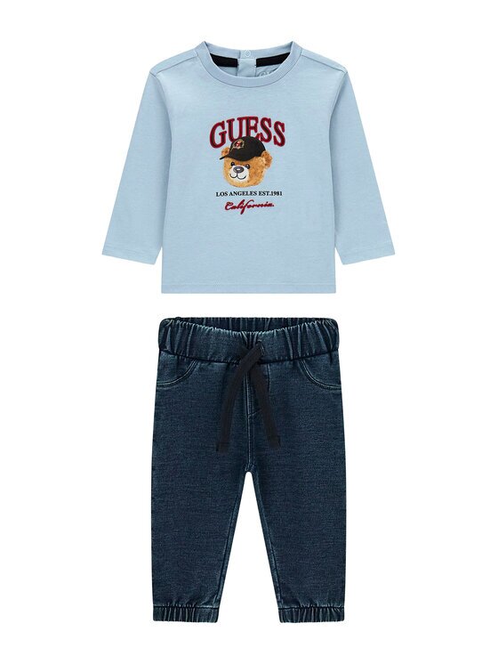 GUESS Set bluză și pantalon I6YG07 7K4014 Regular Fit