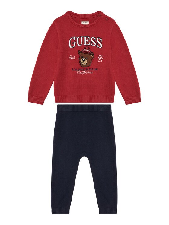 GUESS Set pulover și pantaloni din material textil I6BG04 Z1273 Regular Fit