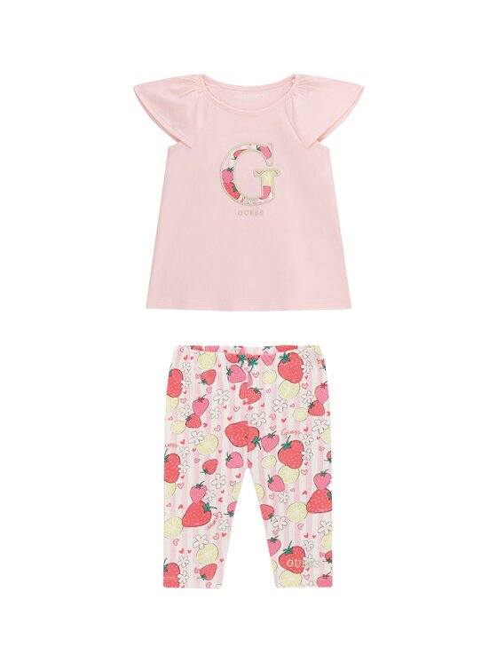 GUESS Set tricou și leggings K6GG01 K6YW4 Regular Fit
