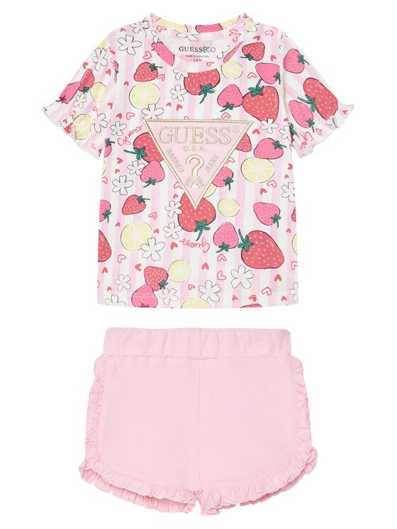GUESS Set tricou și pantaloni scurți A6GG02 K6YW4 Regular Fit