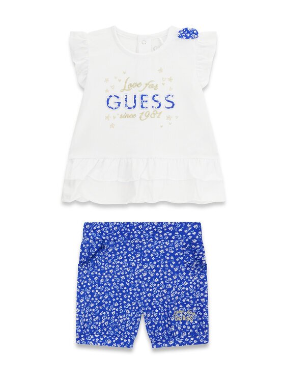 GUESS Set tricou și pantaloni scurți A6GG04 K6YW4 Regular Fit