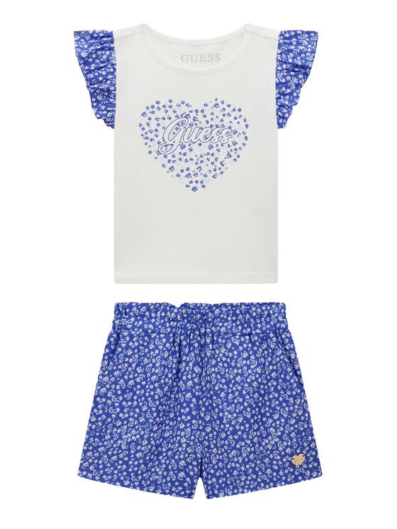 GUESS Set tricou și pantaloni scurți K6GG00 K6YW0 Regular Fit
