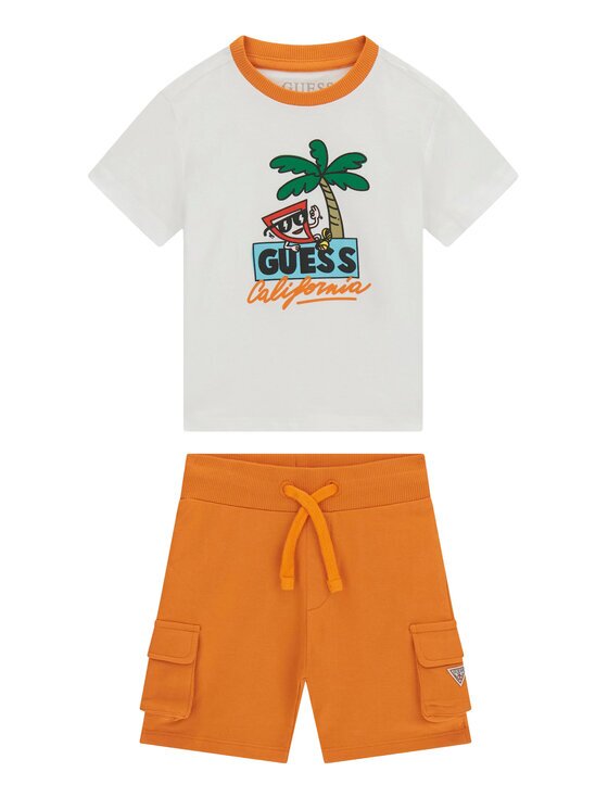 GUESS Set tricou și pantaloni scurți N6GG02 K8HM4 Regular Fit