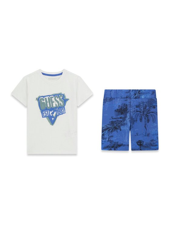 GUESS Set tricou și pantaloni scurți N6GG05 K8HM4 Regular Fit