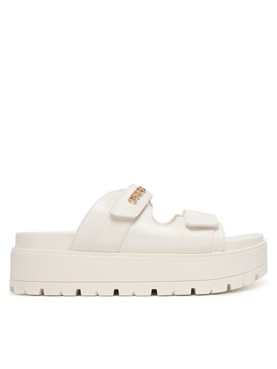 GUESS Şlapi FLJFAX ELE03 Écru