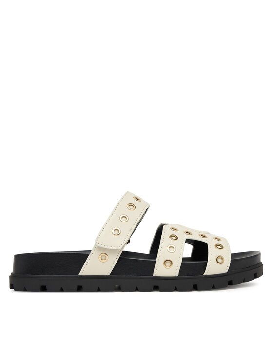 GUESS Şlapi FLPFAS ELE03 Écru