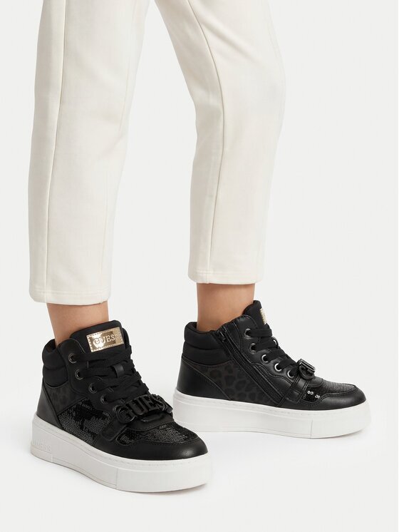 GUESS Sneakers CEOWB-AVO-357-05 Negru