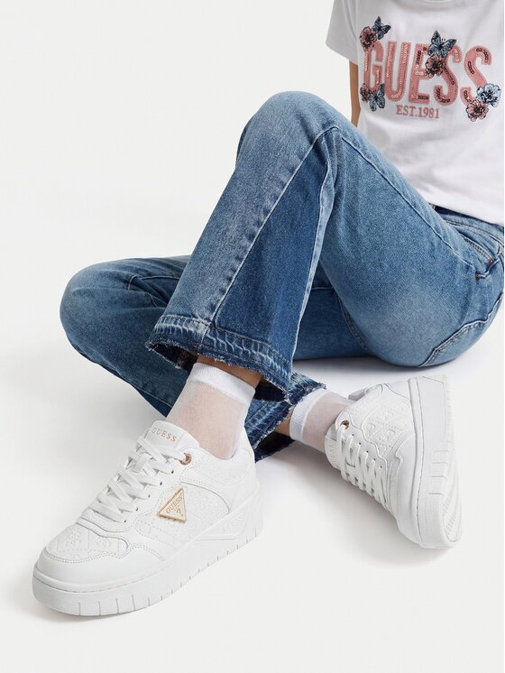 GUESS Sneakers CEOWB-BIC-GG-68-SS Alb