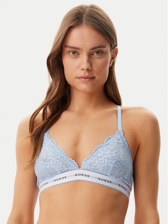 GUESS Sutien cu armătură O97C02 KBBT0 Albastru celest