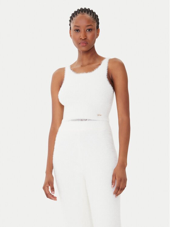 GUESS Top O5BR01 Z1282 Écru Regular Fit