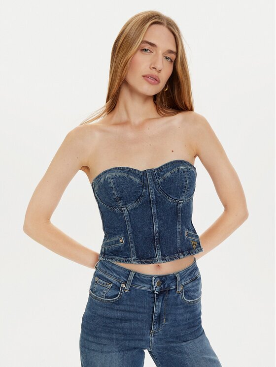 GUESS Top W4PH0T D5JT1 Slim Fit