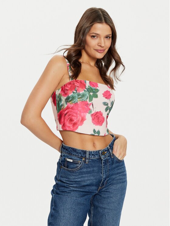GUESS Top W5RH26 WGLO2 Regular Fit