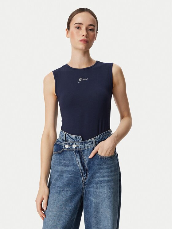 GUESS Top W6YP17 K3881 Regular Fit