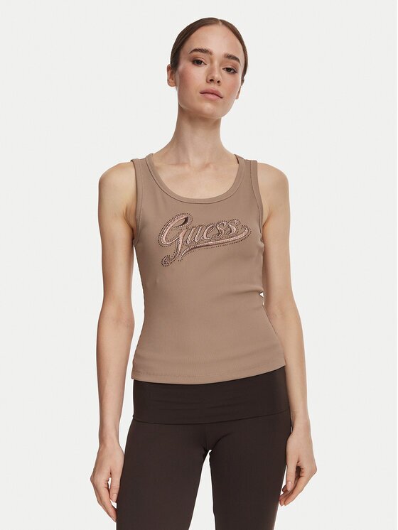 GUESS Top W6YP30 K4380 Slim Fit