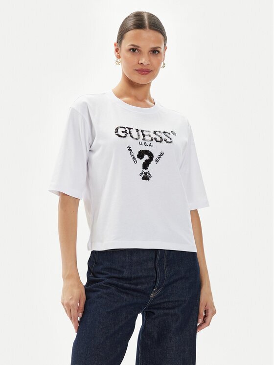 GUESS Tricou Aurelie V4YI06 I3Z14 Boxy Fit