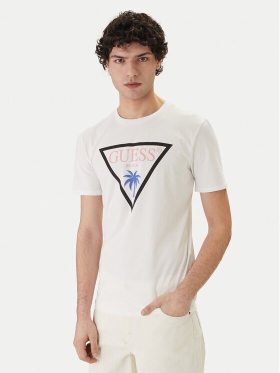 GUESS Tricou F6GI09 J1314 Slim Fit