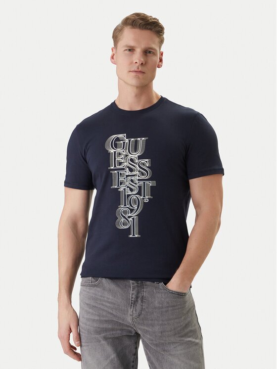 GUESS Tricou M6GI10 K2991 Slim Fit
