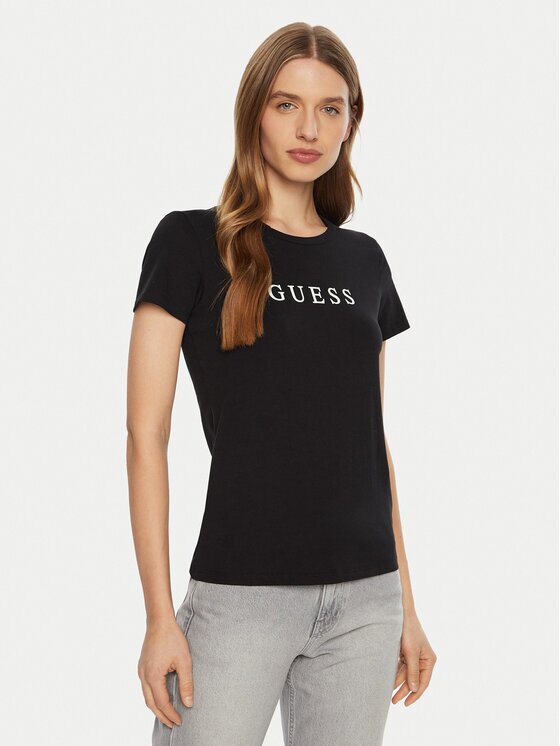 GUESS Tricou O5RI01 KBBU1 Slim Fit
