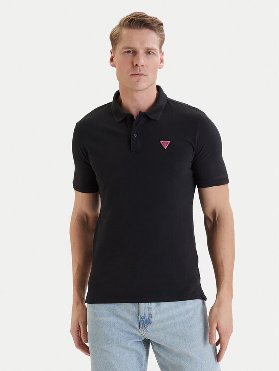 GUESS Tricou polo F6GP03 K9WF1 Slim Fit
