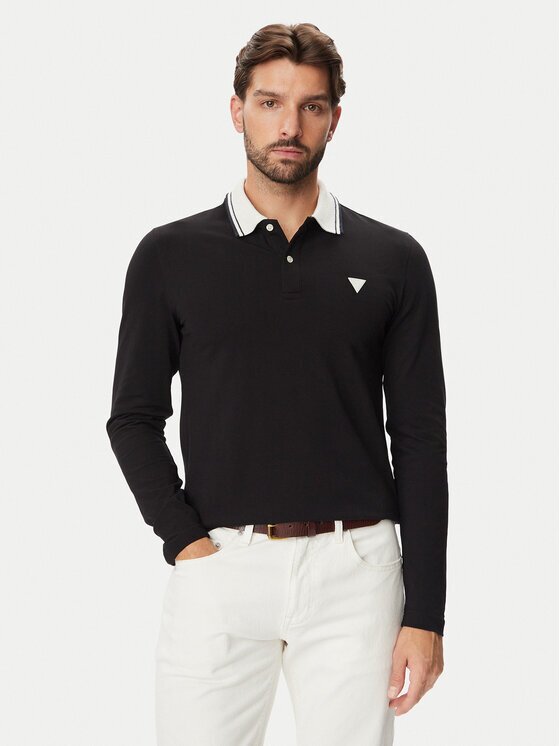 GUESS Tricou polo M6BP58 K6201 Slim Fit
