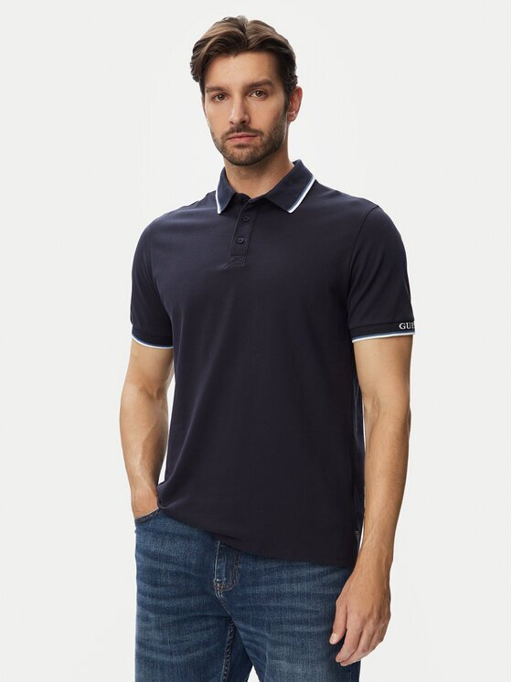 GUESS Tricou polo M6YP28 K4475 Slim Fit
