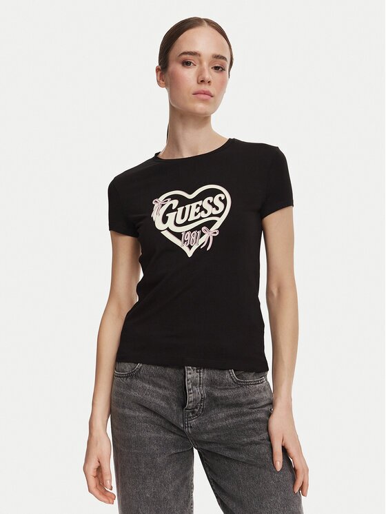 GUESS Tricou V6YI09 K4276 Slim Fit