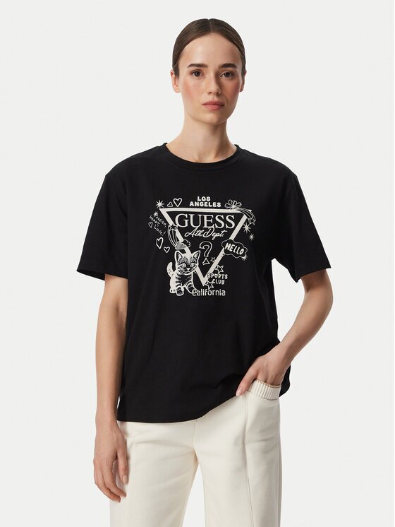GUESS Tricou V6YI13 K4301 Regular Fit