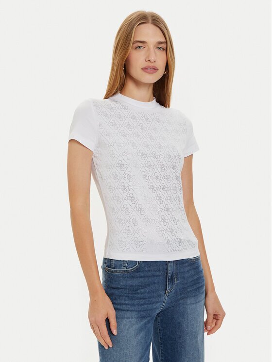 GUESS Tricou W4BI26 J1314 Slim Fit