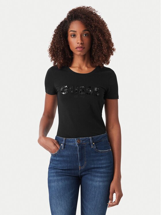 GUESS Tricou W5GI17 J1314 Slim Fit