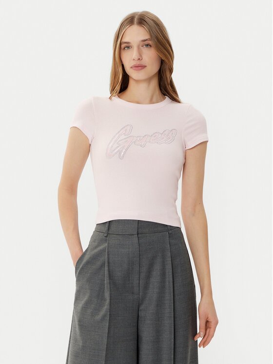 GUESS Tricou W5RI68KA0H1 Slim Fit