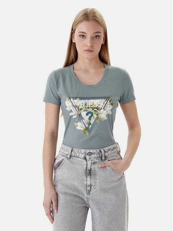 GUESS Tricou W6RI35 J1314 Slim Fit