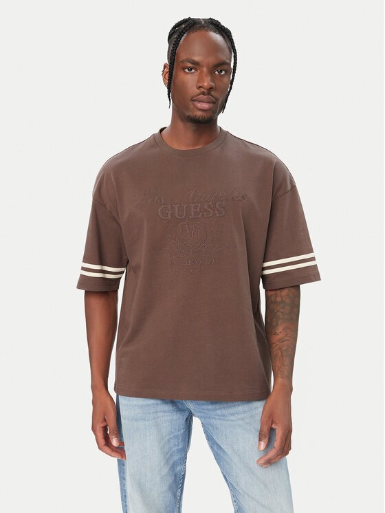 GUESS Tricou Z6YI18 K5005 Maro Regular Fit