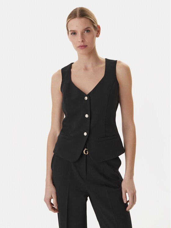 GUESS Vestă elegantă W6GH49 W1895 Slim Fit