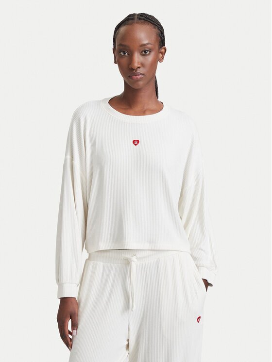 Hugo Bluză de pijama Heart 50566668 Relaxed Fit