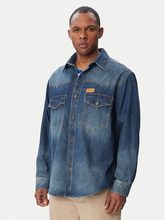 Hugo cămașă de blugi Ebant 50565401 Oversize