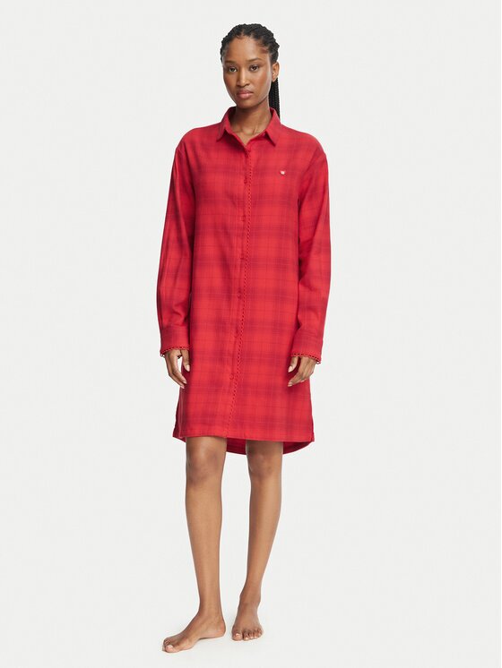 Hugo Cămașă de noapte Flannel Nighty 50570219 Relaxed Fit